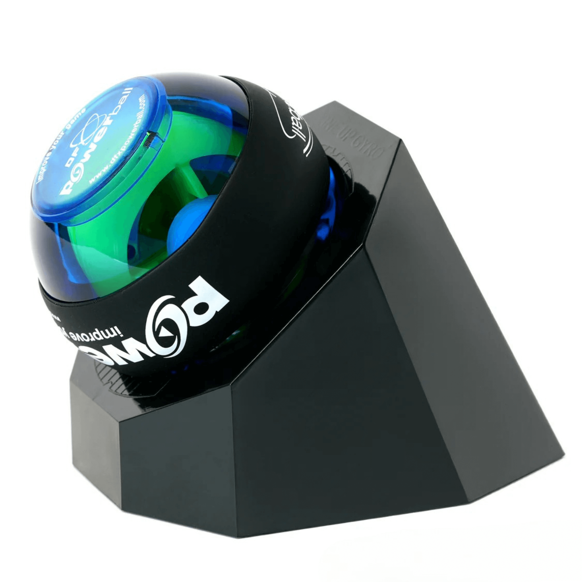 DFX Powerball Blue Gyro Exerciser with Powerdock